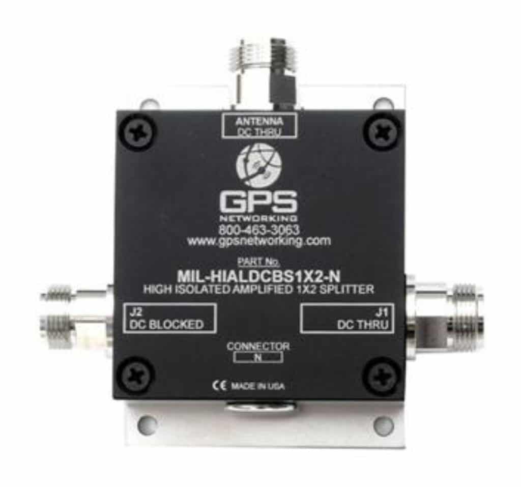 GPS Networking MIL-HIALDCBS1X2 Ruggedized Military Splitter